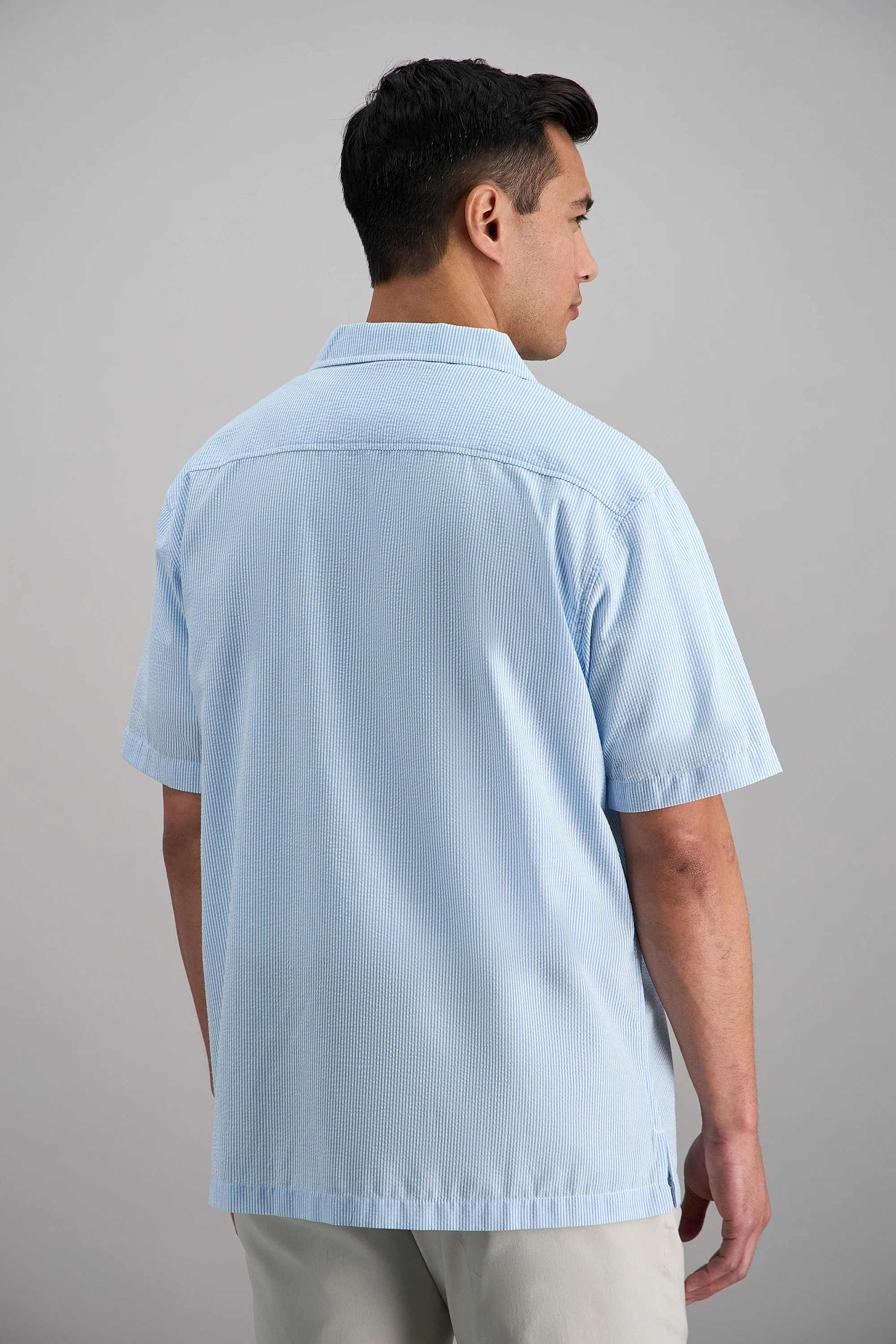 Short Sleeve Seersucker Camp Shirt - Image 4