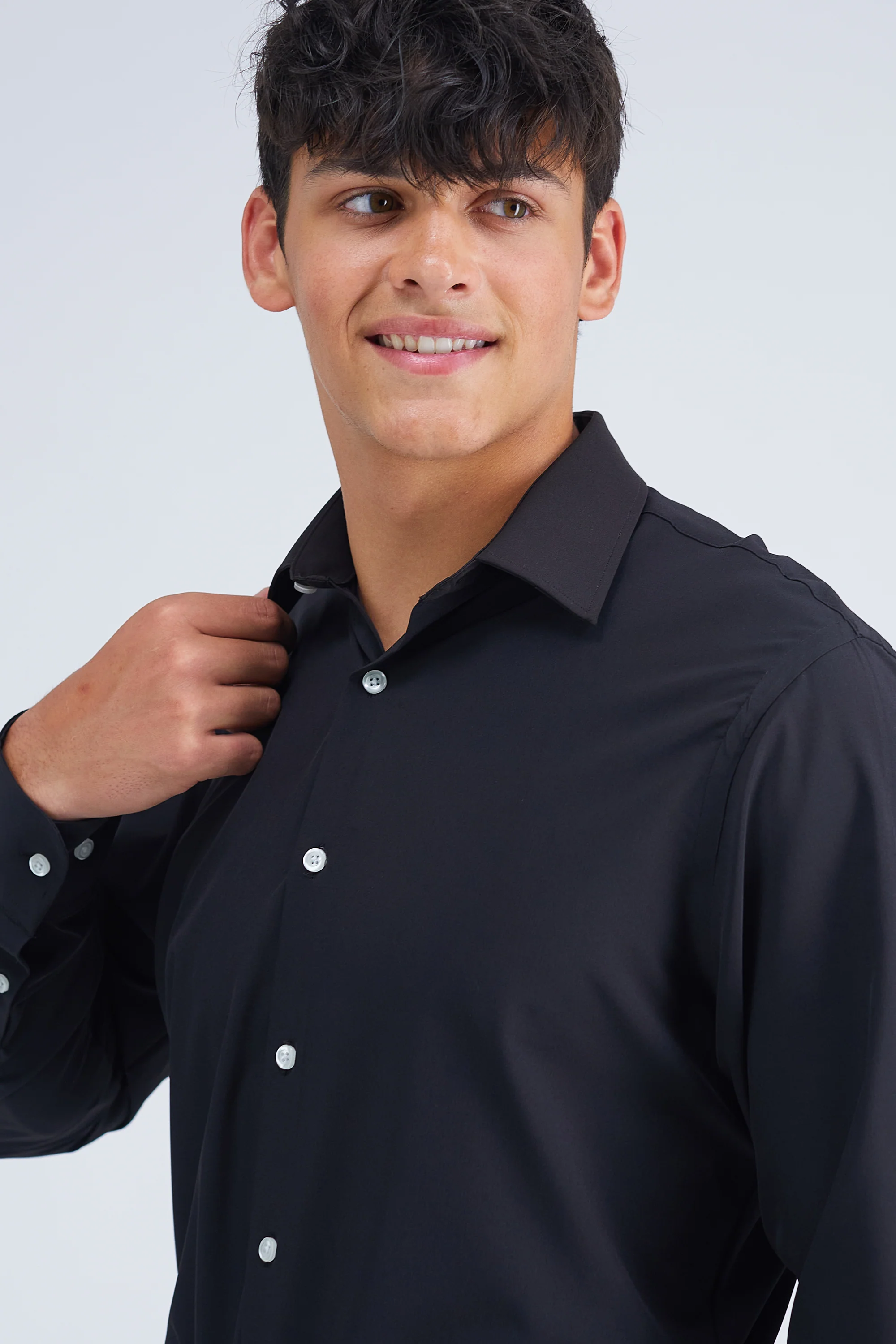 Smart Wash® Dress Shirt - Black - Image 4