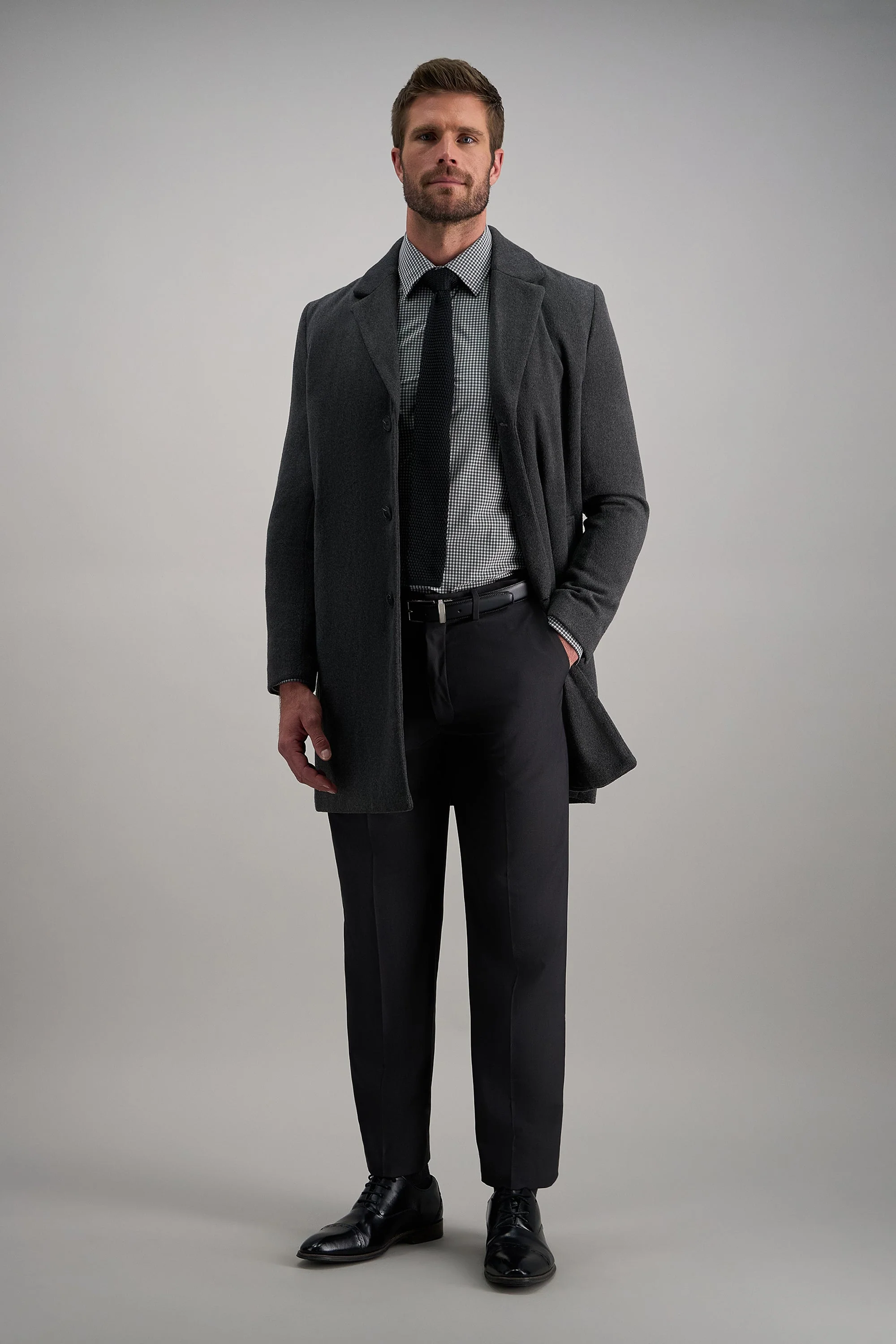 Smart Wash® Dress Shirt - Charcoal - Image 3