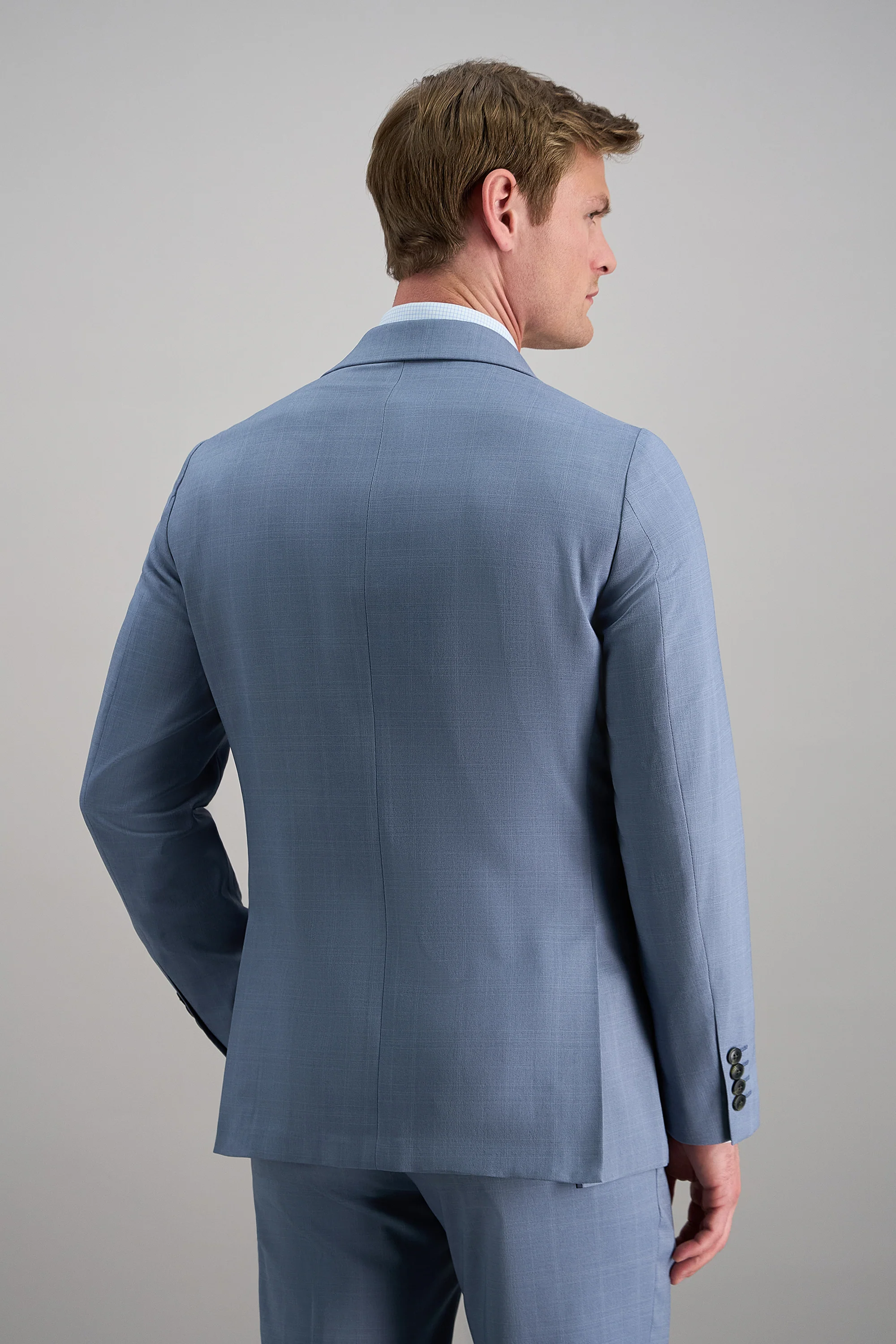 Smart Wash® Tonal Plaid Suit Separates - Image 4