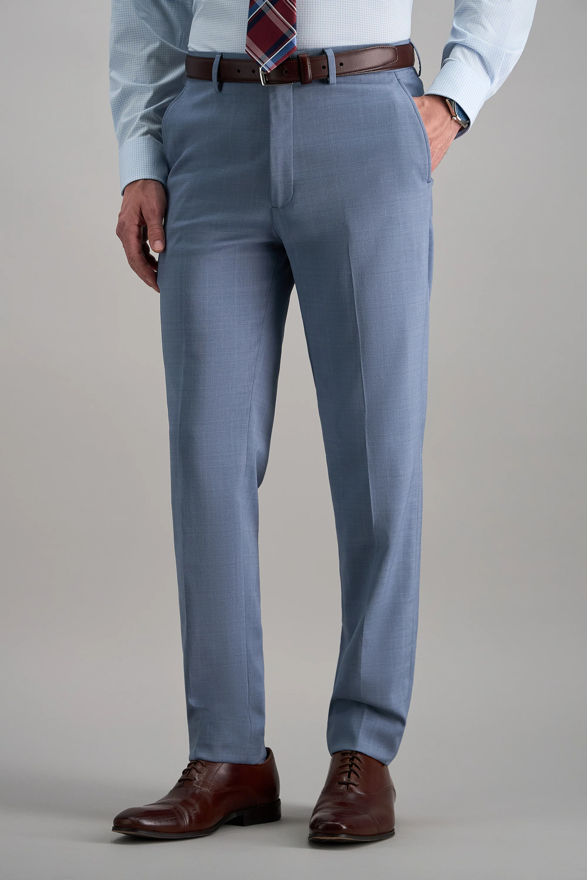 Smart Wash® Tonal Plaid Suit Separates - Image 5