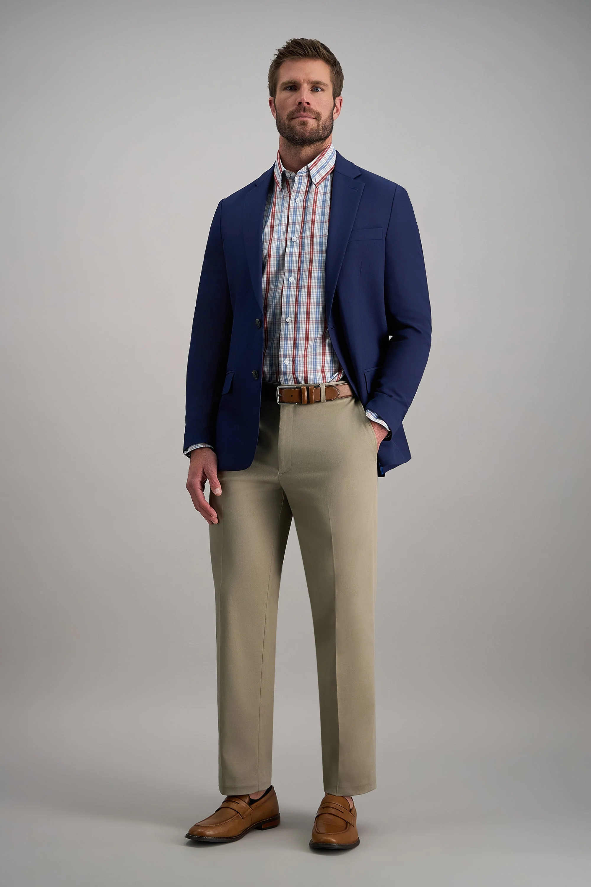 Wrinkle Free Performance Khaki Pant - Image 3